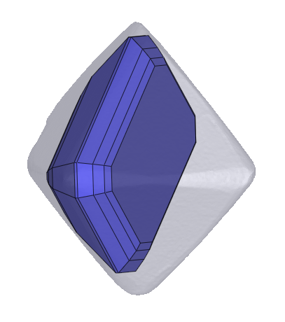 Diamant émeraude  ct GIA 2558472039