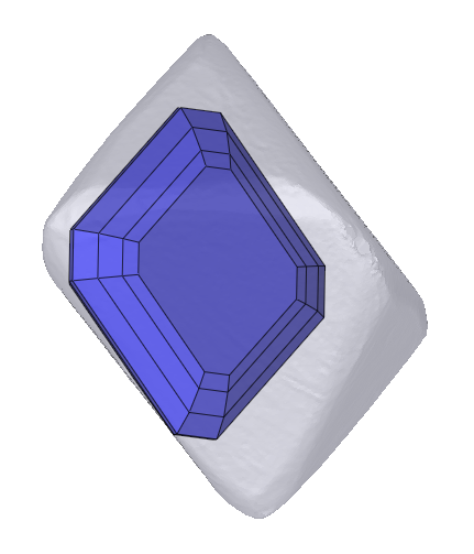 Diamant asscher canadien 0.50 ct GIA 3505960250