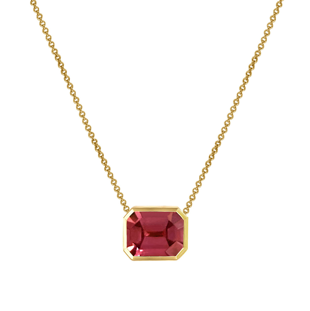 18K Cognac Sapphire Layering Necklace