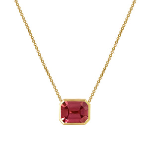 18K Cognac Sapphire Layering Necklace