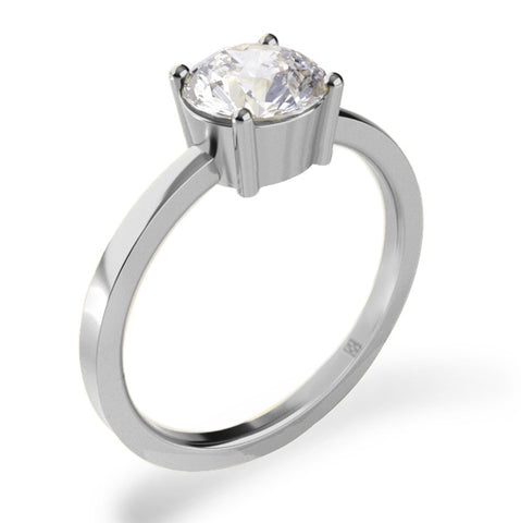Pure Elegance Solitaire Engagement Ring