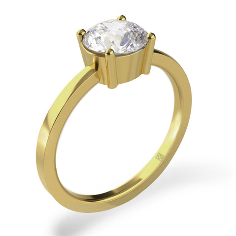 Pure Elegance Solitaire Engagement Ring