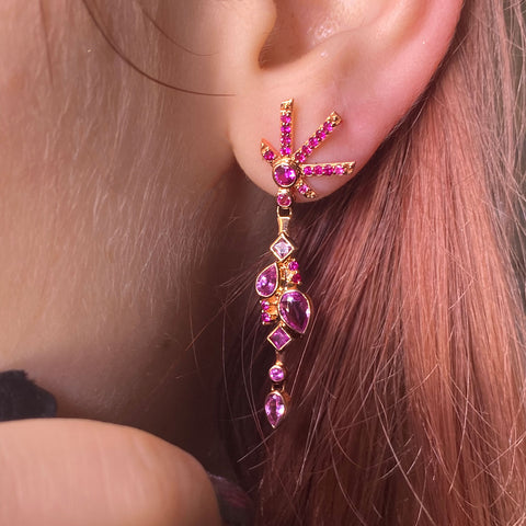 18K Pink Gold with Pink Sapphire