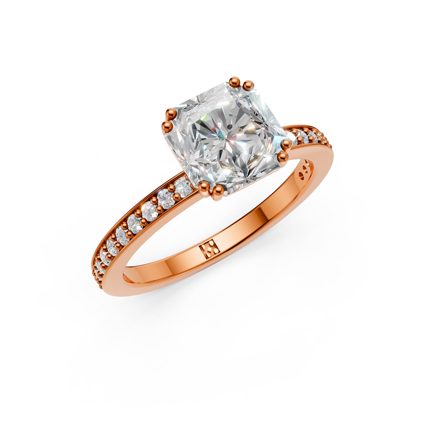 Étoile Solitaire Engagement Ring - Assher