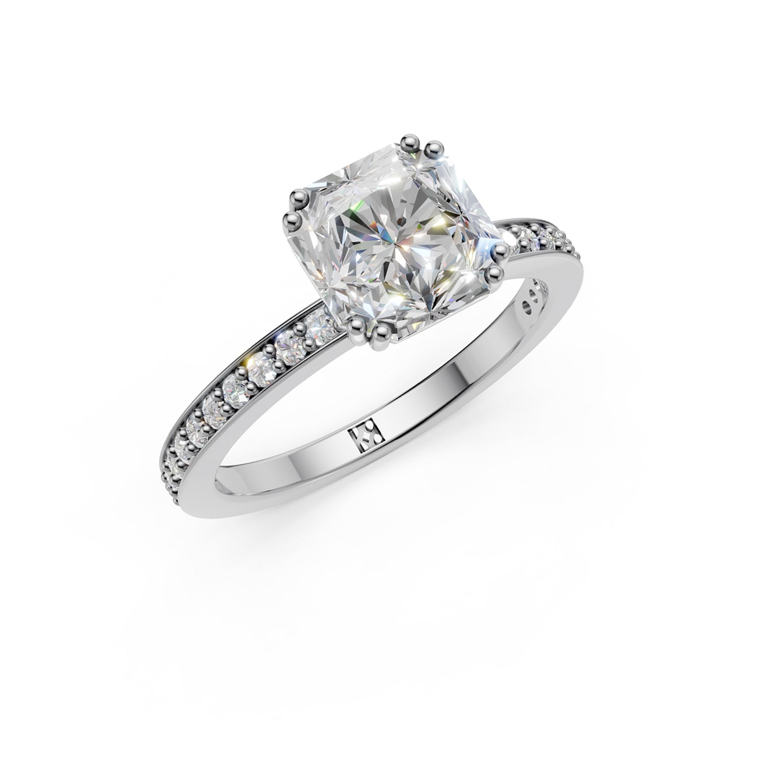 Étoile Solitaire Engagement Ring - Assher