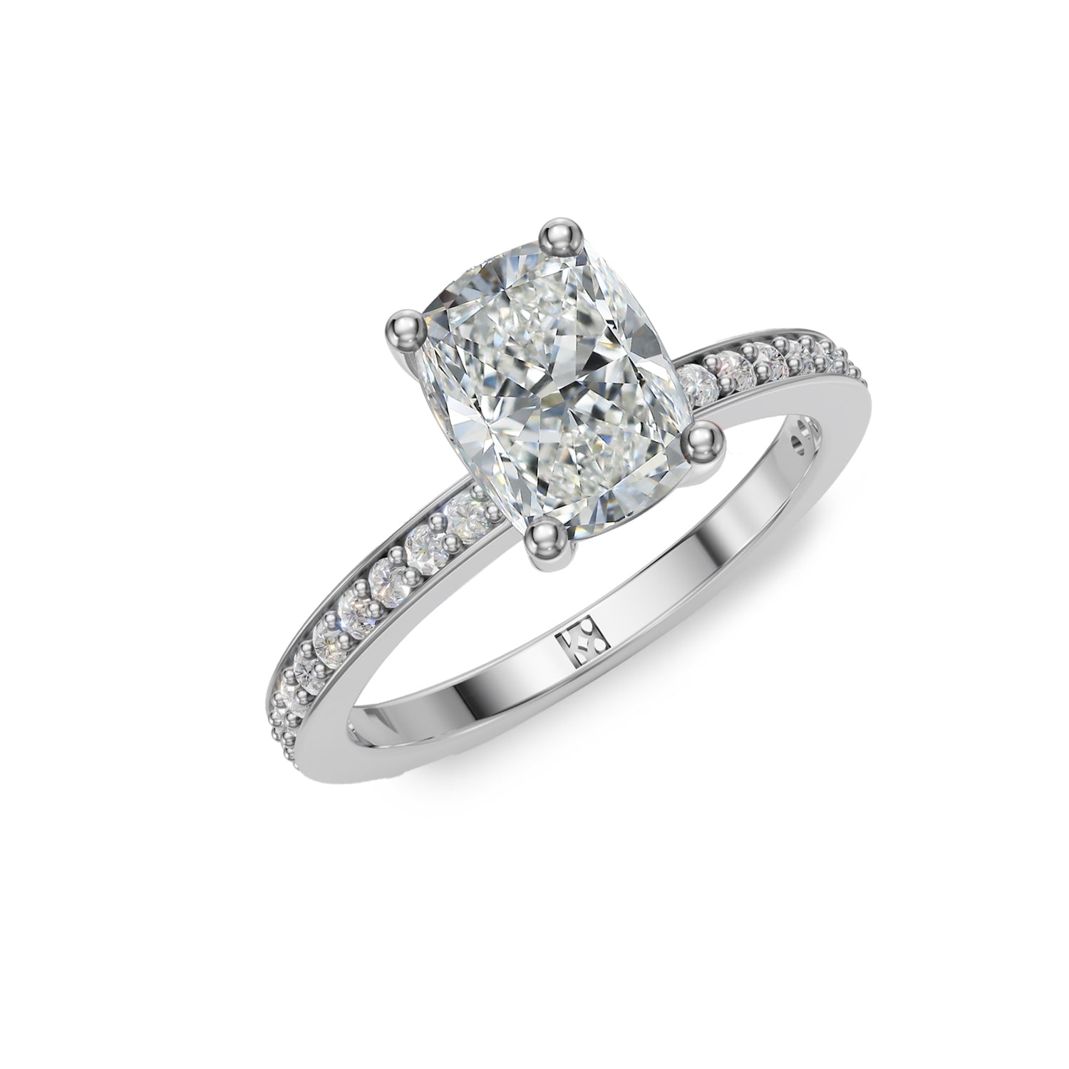 Stunning Gold Solitaire Engagement Ring with Diamond or Gemstone and narrow band in platinum or white gold. Made in Montreal. Contemporary and Classic Design. Perfect for a Millennial Brides /  Marriage Montréal Bague de fiancailles haut de gamme Bijoux Montréal.