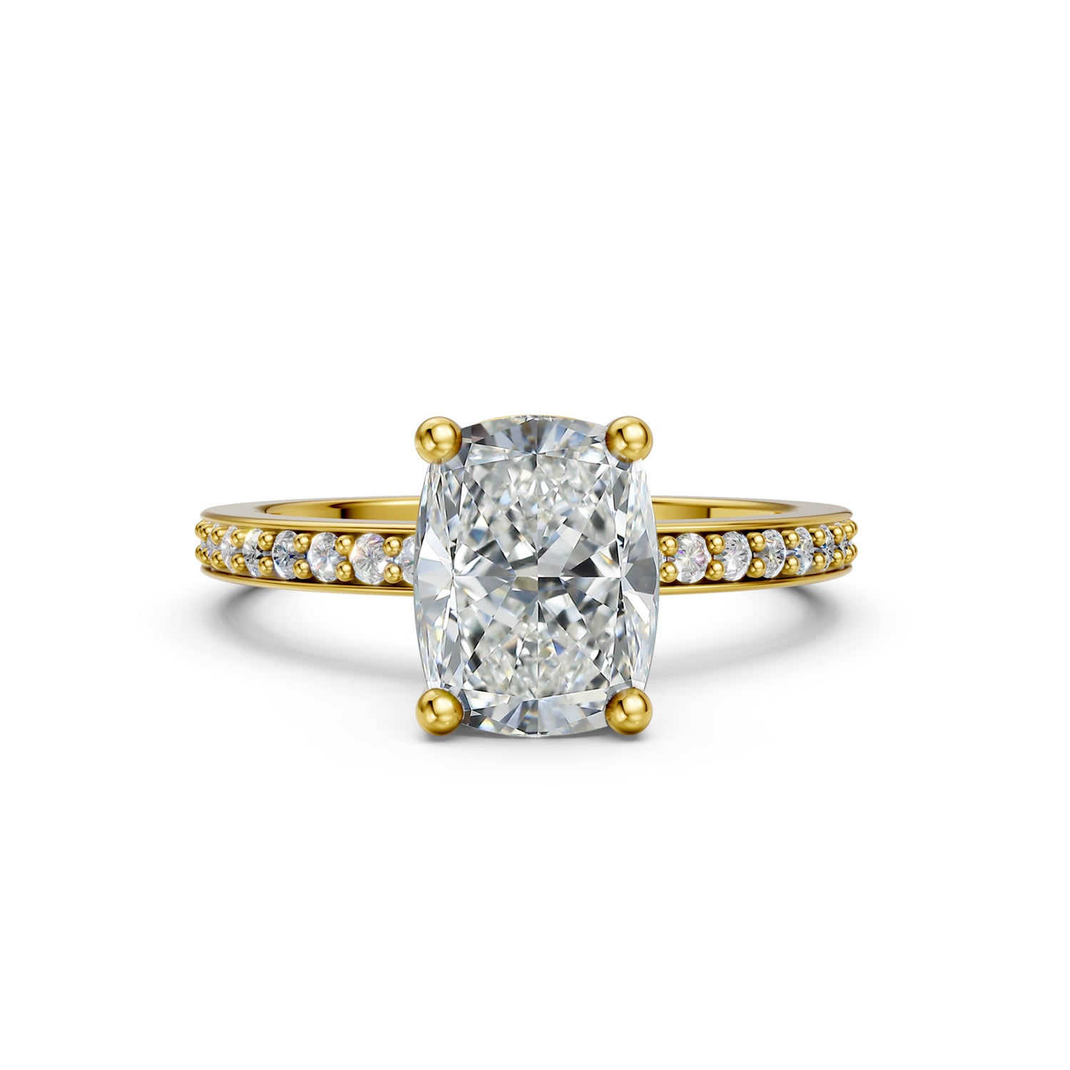 Stunning Gold Solitaire Engagement Ring with Diamond or Gemstone and narrow band in yellow gold. Made in Montreal. Contemporary and Classic Design. Perfect for a Millennial Brides /  Marriage Montréal Bague de fiancailles haut de gamme Bijoux Montréal.