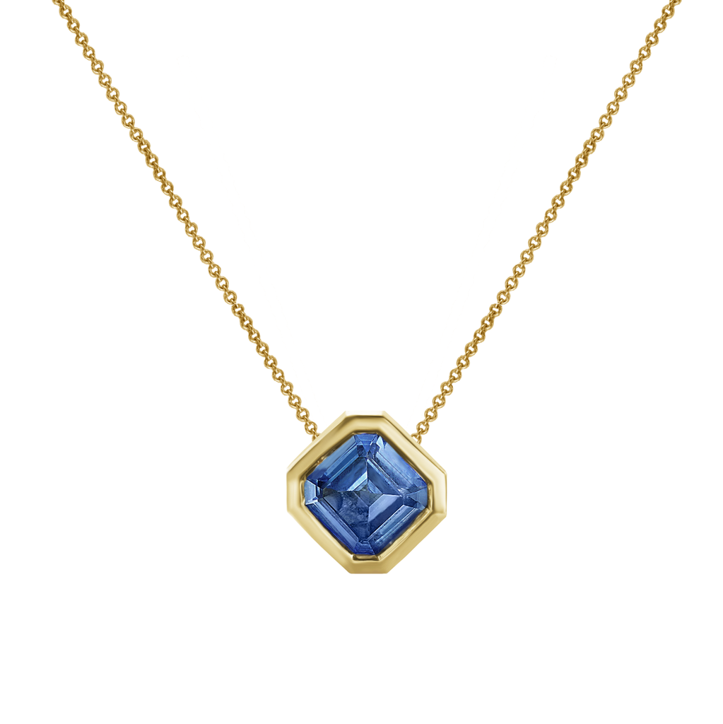 Birthstones 14ct Yellow Gold September Sapphire Necklace — Annoushka US